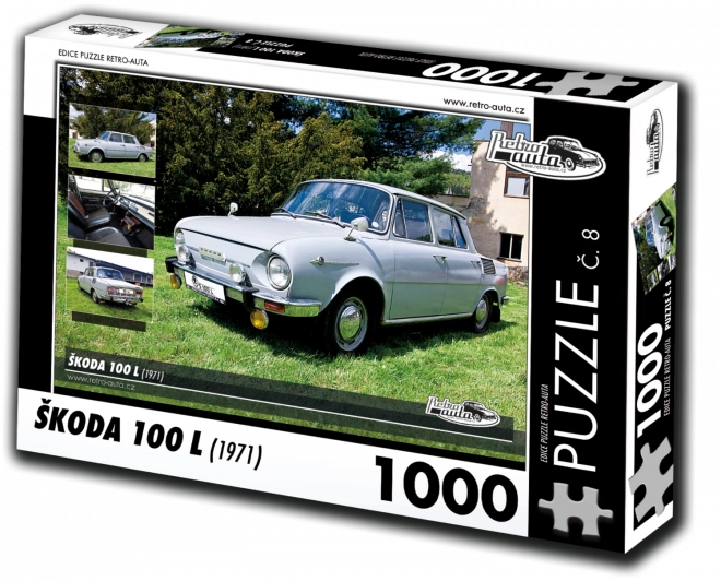 Retro auta puzzle Škoda 100 L 1000 dílků