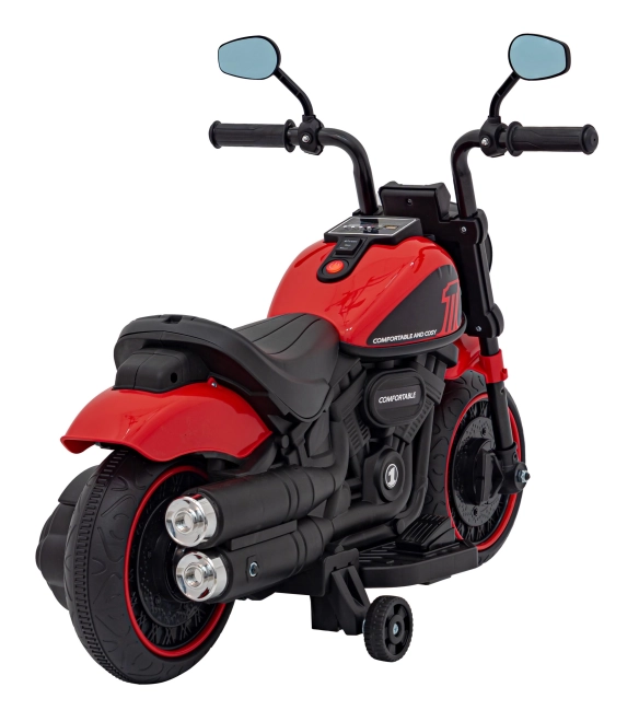 Motocikel Chopper FASTER – Červený