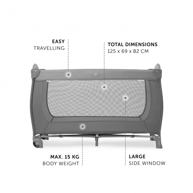 Hauck Cestovní postýlka Sleep n Play Go Plus grey ¨