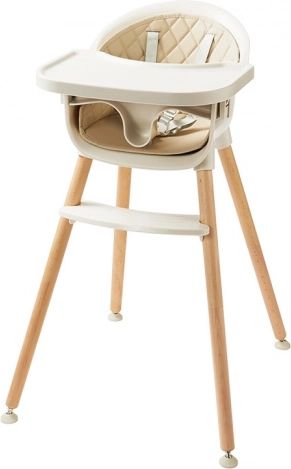 Dětská jídelní židlička béžová 2Kids Toys