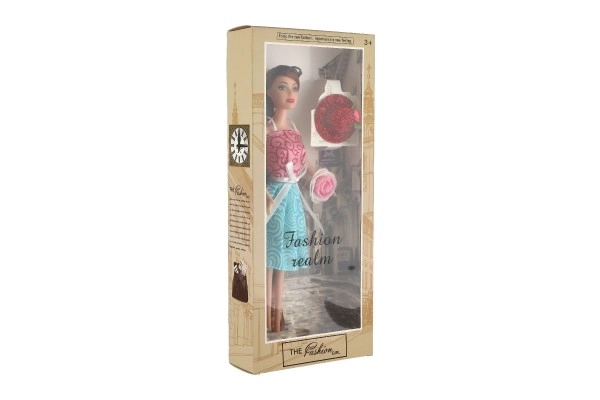 Panenka kloubová s doplňky plast 30cm 2 druhy v krabici 14x32,5x5cm