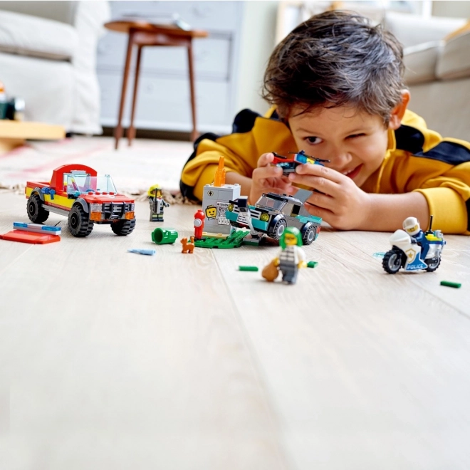LEGO City 60319 Hasiči a policejní honička