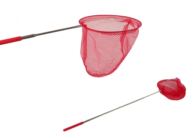 Skádací teleskopická síťka na motýly a hmyz 85cm - červená