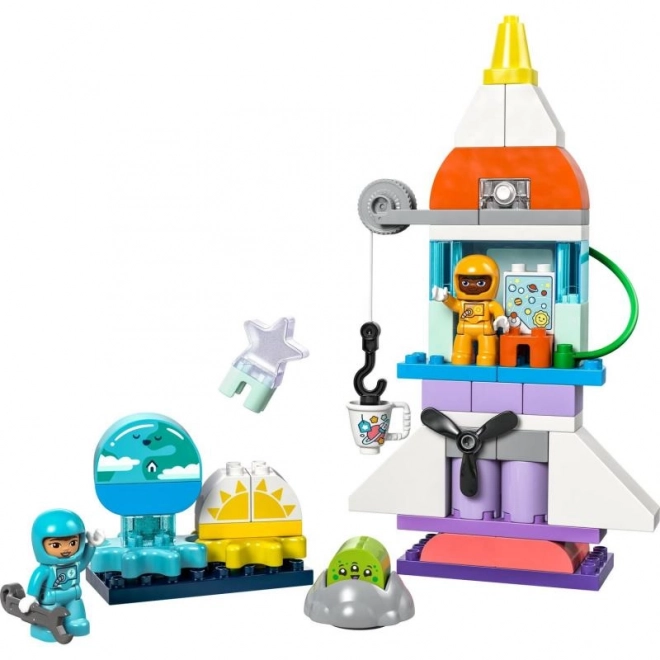LEGO® DUPLO® 10422 Vesmírné dobrodružství s raketoplánem 3 v 1