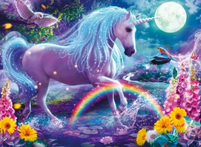 Ravensburger puzzle s třpytivým jednorožcem 100 dílků