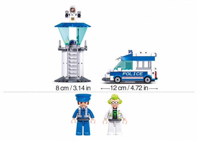 Sluban Metropolis M38-B1218 Přepravní vůz zásahové jednotky: Gangsteři za mřížemi