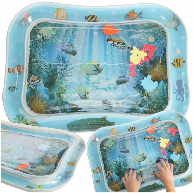 Nafukovací vodní hrací podložka pro kojence Rybky XXL 62x45 cm