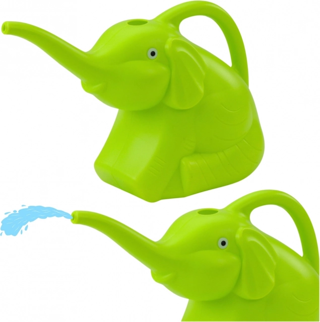 Dětská Plastová Konev Slon Zelená