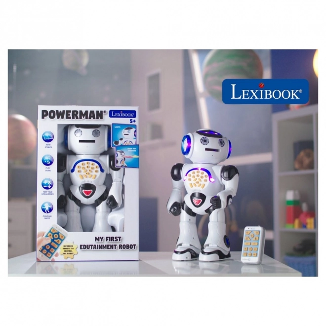 Mluvící robot Powerman Interactive se světelnými efekty, dálkové ovládání
