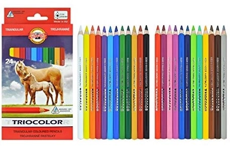 Trojhranné pastelky Koh-i-noor 24 ks Triocolor