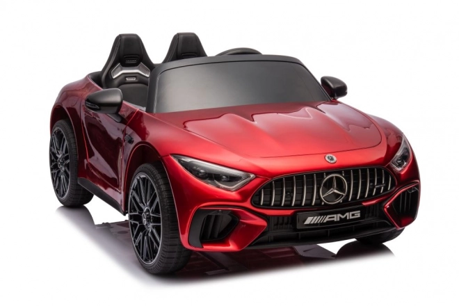 Mercedes AMG SL63 červeně lakované auto na baterie