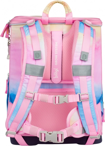 Baagl set Zippy Plus Rainbow Unicorn: aktovka, penál, sáček, zástěra, peněženka