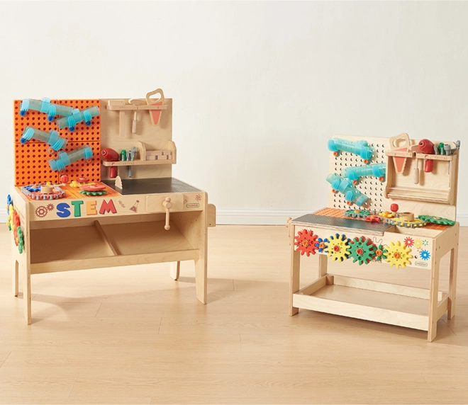 Dřevěný workshop XXL Montessori STEM s nástroji MASTERKIDZ