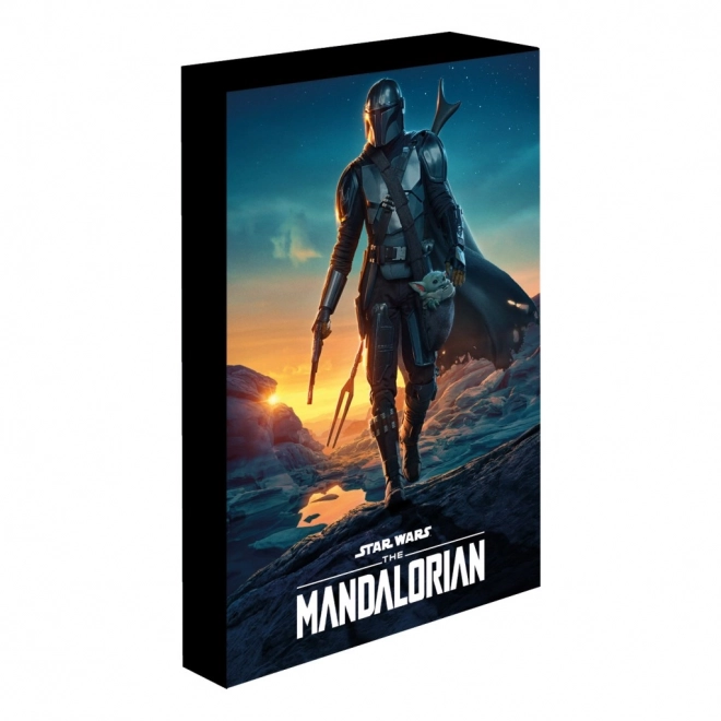Svítící LED obraz 30x40 cm Mandalorian