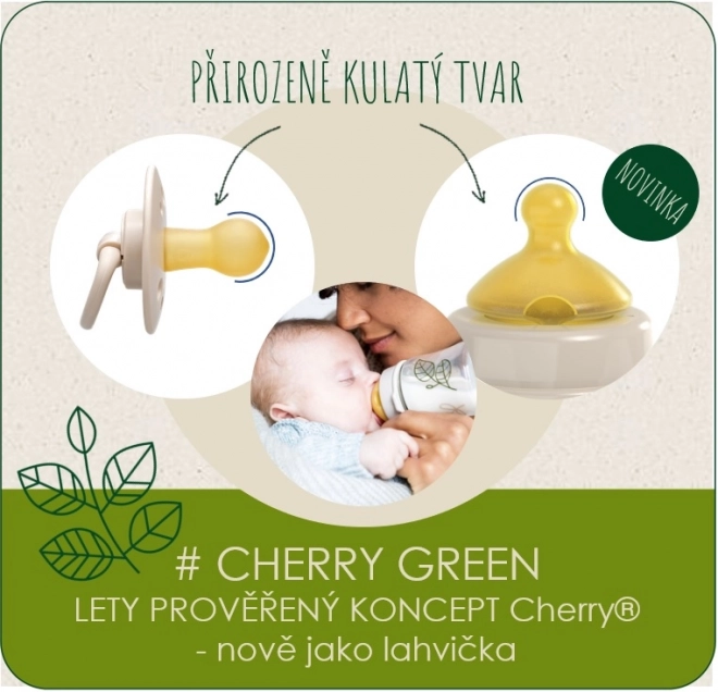 NIP CHERRY GREEN láhev PP,široká, kaučuk-M,260ml,kluk