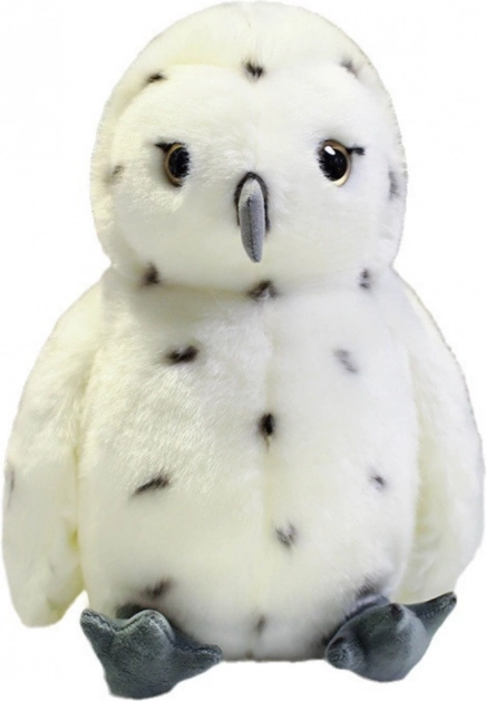 Bílá plyšová sova 23 cm