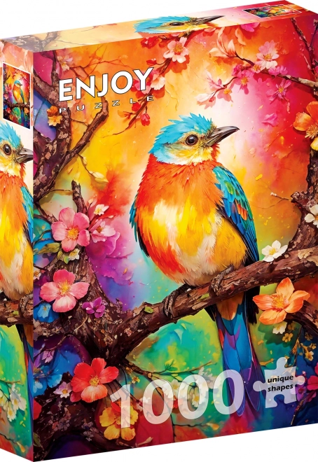 Puzzle barevný ptáček 1000 dílků