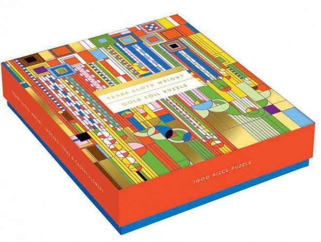 GALISON Metalické puzzle Frank Lloyd Wright Saguaro a kaktusy 1000 dílků