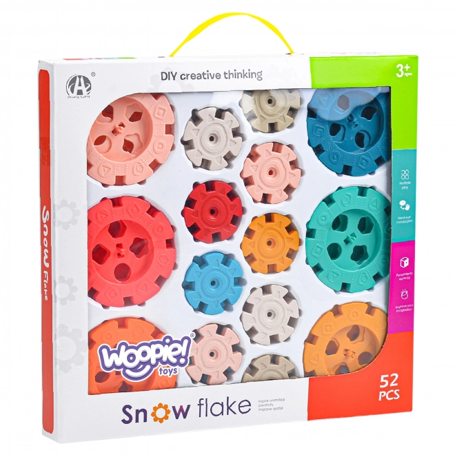 Konstrukční kostky Wafle Ježci 52 ks