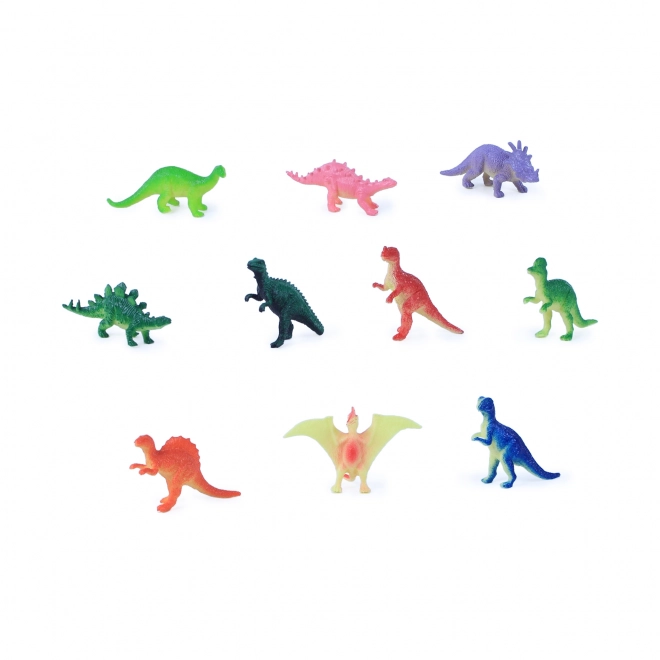 Sada 10 barevných dinosauřích figurek pro děti