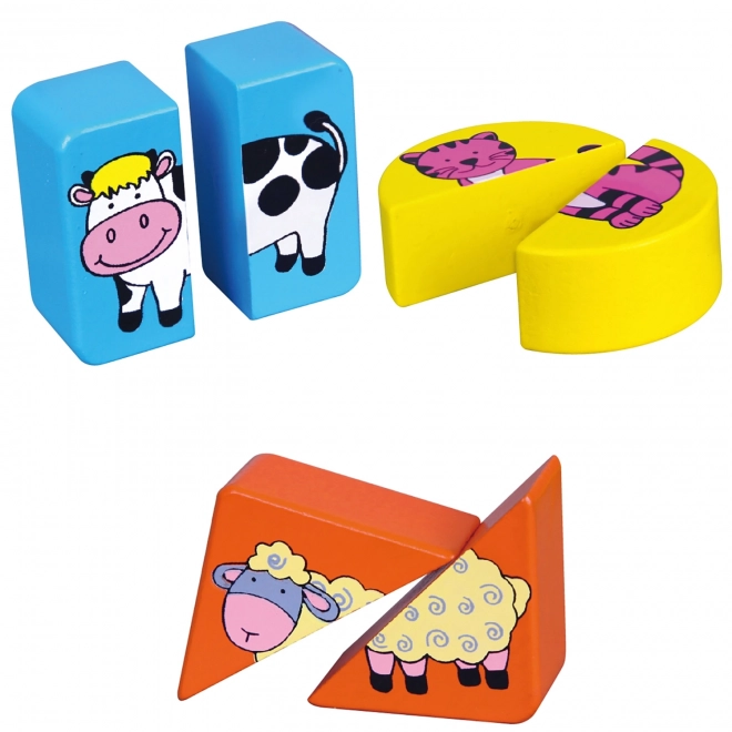 Dřevěné puzzle pro nejmenší v české krabici