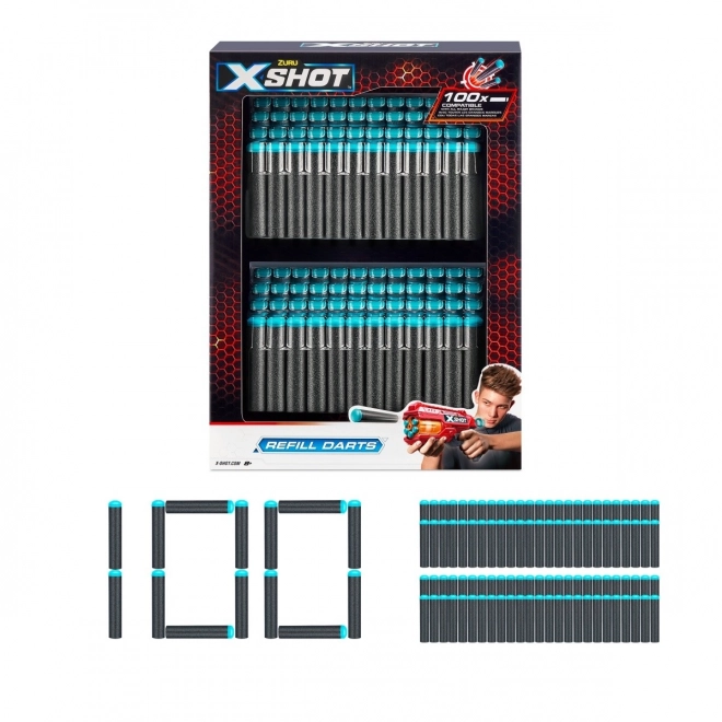 Sada pěnových nábojů X-Shot Excel 100 ks
