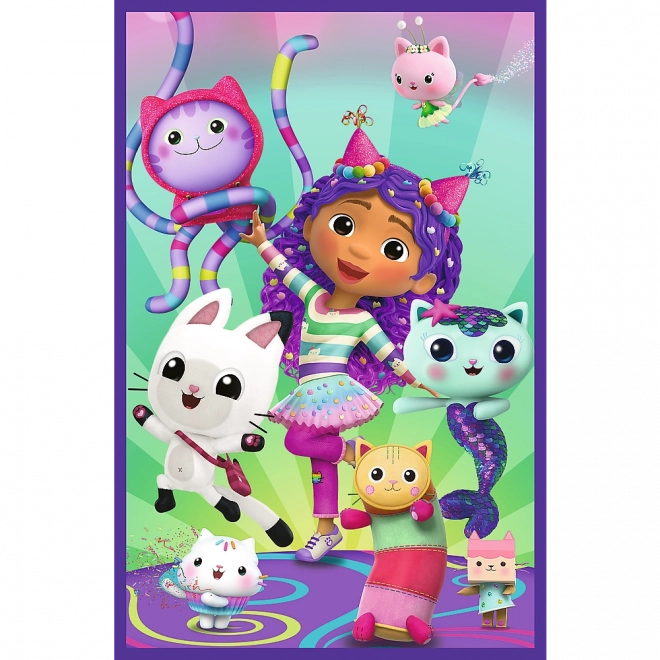 Puzzle 3x80 - barevné dny Gabby