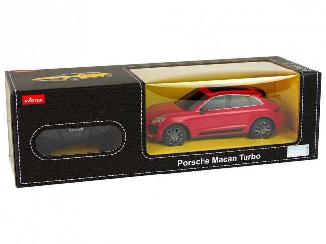 Auto R/C Porsche Macan Turbo 1:24 Rastar – Červené