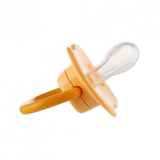 Canpol babies Set symetrických silikonových dudlíků MOUNTAINS 0-6m 2ks – oranžový