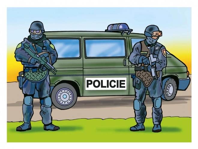 Omalovánky Policie