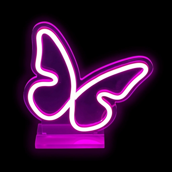Lampička Led Neon Motýlek