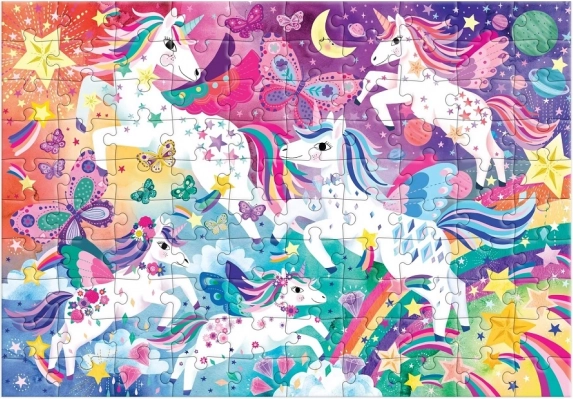 Puzzle Kouzelní jednorožci 100 dílků