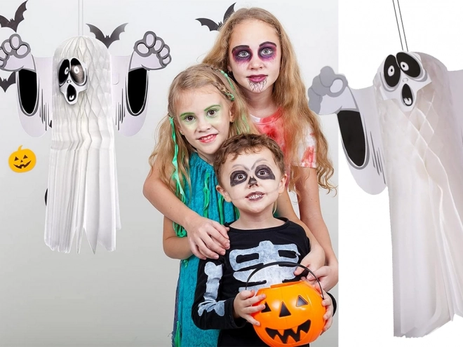 Papírová Halloweenská Dekorace Duch