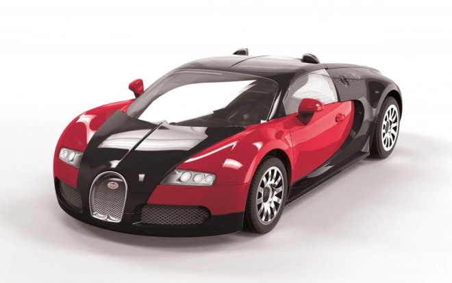 Model auta Airfix Quick Build Bugatti Veyron černý/červený