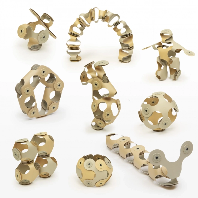 Magnetické bloky Clixo Designer Pack, béžová barva