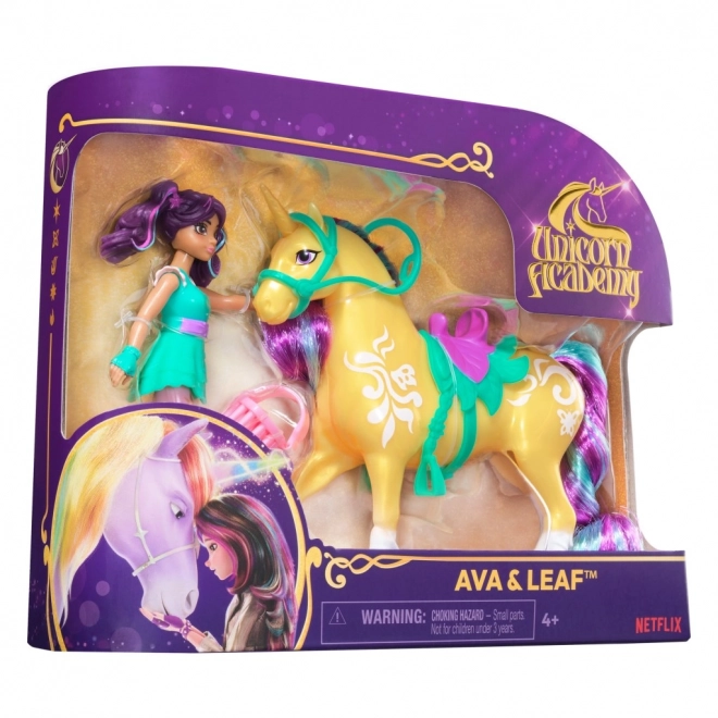 Figurky Ava a Leaf z Unicorn Academy