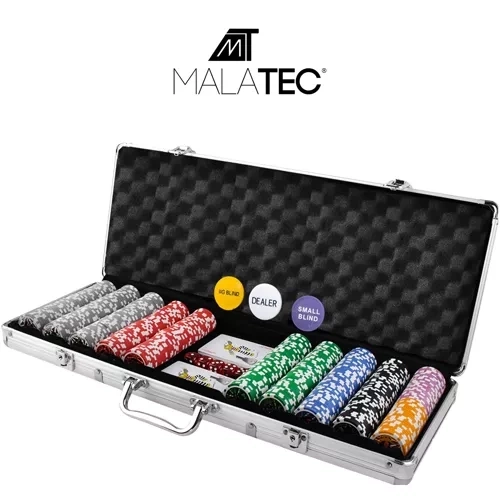 Poker - sada 500 žetonů v HQ kufru
