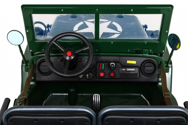 Dětský vojenský retro terénní vůz 4x4