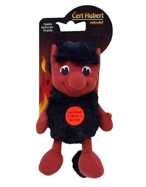Čert Hubert plyš 15cm česky mluvící na baterie 12m+