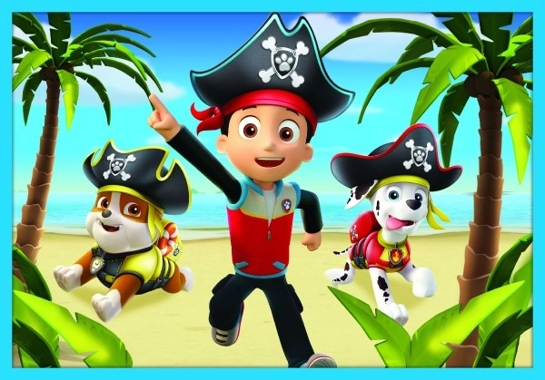Puzzle Paw Patrol Tlapková Patrola 10v1 Spolehlivý tým v krabici 40x27x6cm