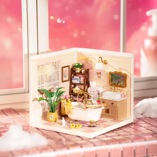 Miniaturní domeček - dívčí koupelna