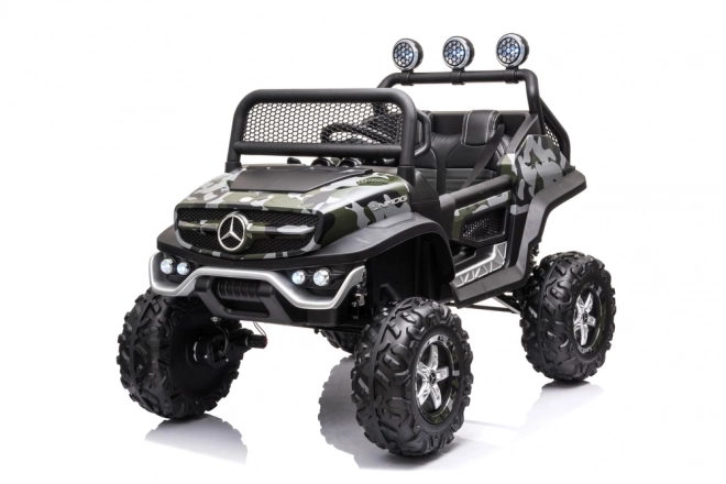 Dětské elektrické auto Unimog S v maskáčové barvě