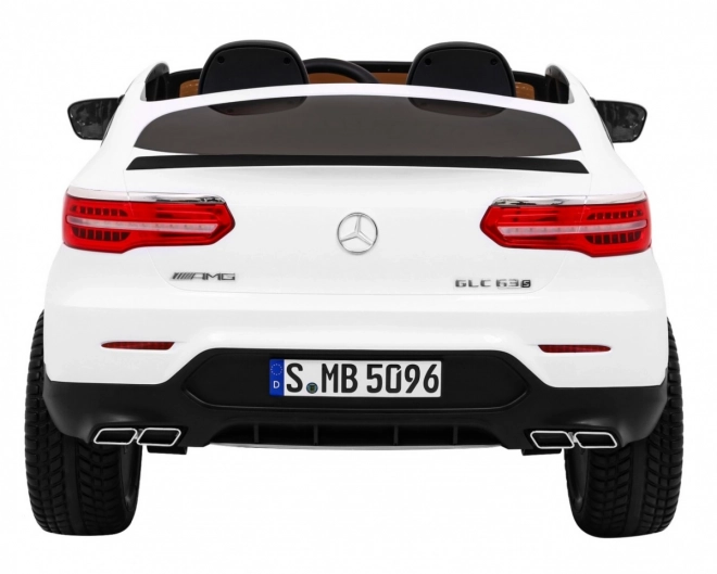 Mercedes GLC 63S dětské auto Bílý + 4x4 + MP4 + LED + Eco kůže + Pomalý start + EVA