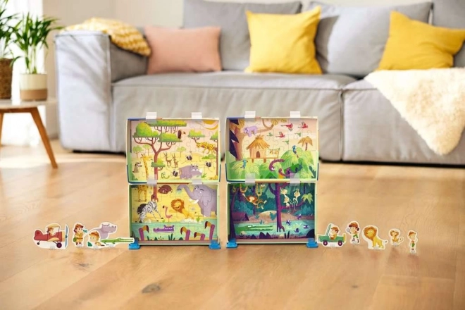 Puzzle & Play: Safari - RAVENSBURGER 2x24 dílků