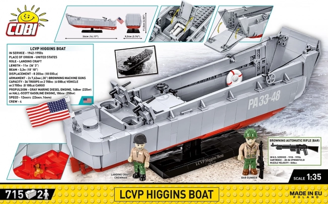 Historická sbírka LCVP Higgins Boat bricks
