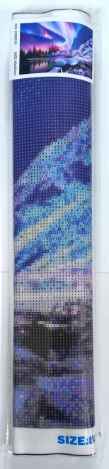 Diamantové malování Barevná noc 80x40 cm