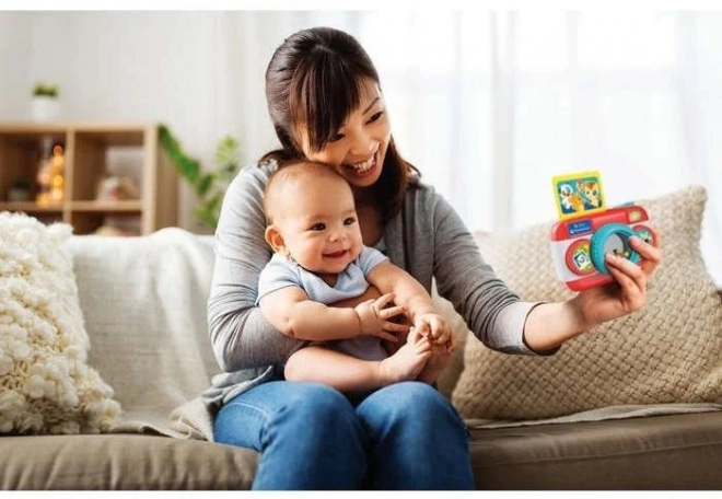 CLEMENTONI BABY Interaktivní fotoaparát se světlem a zvuky