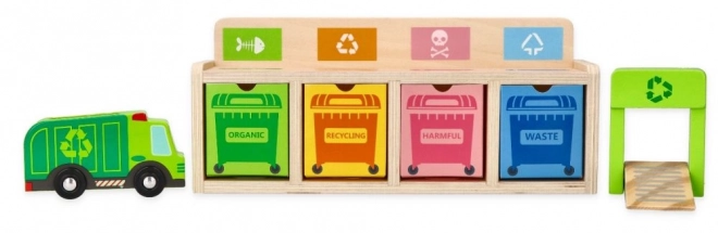 Dřevěná recyklační hračka pro děti