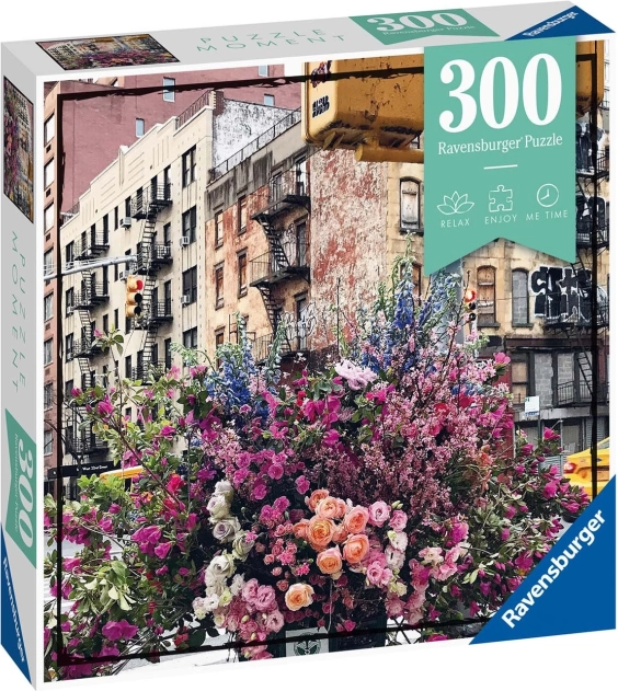 Ravensburger puzzle flowers in new york 300 dílků