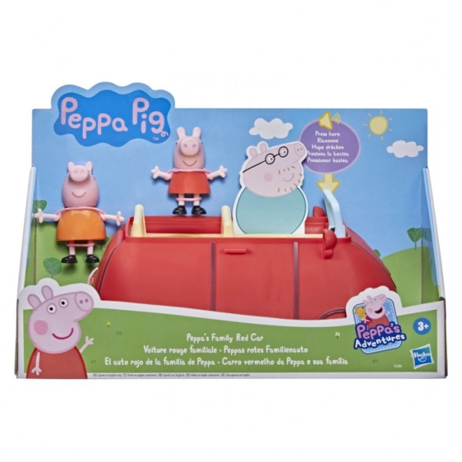 Sada figurek Peppa Pig Family Red Car